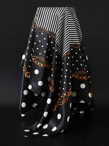 1 peça de cachecol moderno para todas as estações, cachecol quadrado estampado para mulheres, bandana feminina para uso diário, novo lenço de cabeça com proteção solar