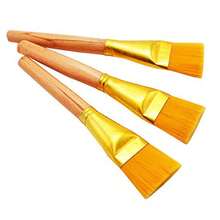 10Pcs Set Nylon Hair Wood Short Rod Big Oil Painting Brush Drawing Art Supplies