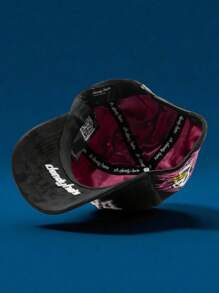 Gorra Dandy Hats Drop Summer Récords original negro ajustable panel único diseño urbano accesorio versátil fresco moda deportiva - Negro - Ver 3