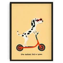 1 pieza Pósteres de animales Impresiones de estilo nórdico con flores, conejitos, oso y ganso para decoración de habitación infantil y sala de juegos, sin marco