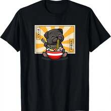 Black Pug T-Shirt - Black - View 1