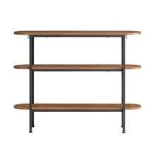 SoBuy FSB67-WS, 3 Tiers Console Table Hall Table Living Room Table Sofa Table Narrow Side Table End Table, W110 X D25 X H86cm - 白色 - 查看 4