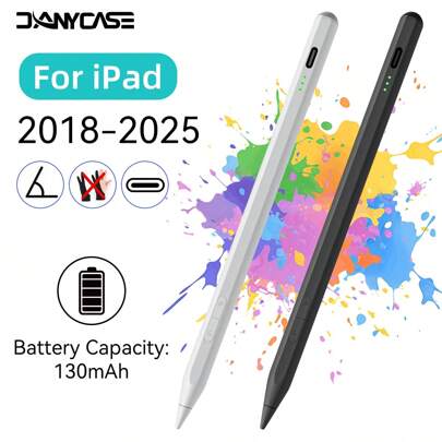 新款无线触控笔，兼容 iPad 2025，支持防误触功能，兼容 iPad 第 11 代 A16、第 10 代（10.9 英寸）、第 9 代、第 8 代、第 7 代（10.2 英寸）、iPad Air 第 4 代、第 5 代、iPad Air 13 英寸、11 英寸、iPad mini 第 7 代和第 6 代。