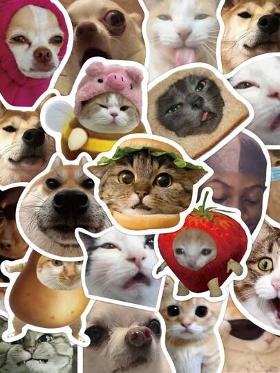 50 buc autocolante amuzante cu emoticonuri pentru cană, skateboard, DIY, bagaje, laptop, telefon mobil, carcasă, autocolante creative Doodle, cadou de întoarcere la școală