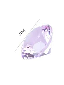 10-Color 3CM Crystal Diamond-Shaped Decorative Cutting Glass Giant Gemstone Wedding Office Desktop Decoration Item Birthday Gift - Multicolor - View 18