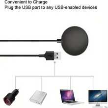 Fast Charging Magnetic Wireless Charger USB Cable For Galaxy Watch 8 7 6 5pro 5 4 3 Active 2 Portable Dock Station Smart Watch Charging Cables With High Efficiency Charging And Strong Magnetic Hold