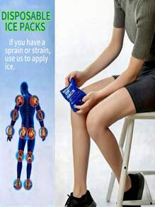 20/50/70/100 حزمة ثلج قابلة لإعادة الاستخدام - لتبريد الصناديق والنقل الصيفي للثلج وصناديق الغداء، أكياس تبريد قابلة لإعادة الاستخدام، حافظات غداء مبردة، حفظ الطعم، أكياس تجميد للشاطئ والسفر والتخييم وملحقات المبرد