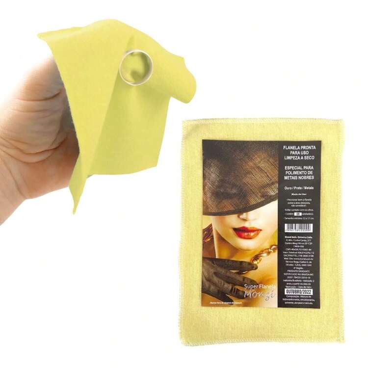 Original Monzi Silver Jewelry Gold Cleaning Cloth For Cleaning - Yellow Gold - View 1