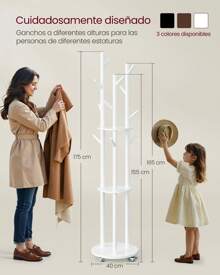 VASAGLE Coat Racks - White - View 5