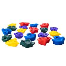 Nin Ja Tree Climbing Kit, 20 Tree Climbing Holds And 6 Ratchet Straps, Large Climbing Rocks For Kids And Adults Climber, Various Colors And Shapes, For Outdoor Nin Ja Warrior Obstacle Training - Multicolor - View 8