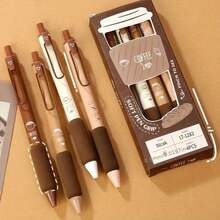 [Retractable Gel Pens] 4-Pack Retractable Gel Ink Rollerball Pens| Extra Fine Point & Soft Grip - Lightweight Coffee-Colored Pens For Comfortable Writing Experience, Ideal For Students - Nâu (4 gói) - Xem 10