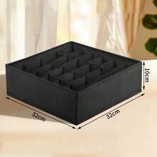 Four Piece Drawer Organizer Divider Foldable Closet Storage Organizer Basket And Fabric Organizer Box, Used For Storing Clothes, Underwear, Bras, Ties, Accessories, Socks