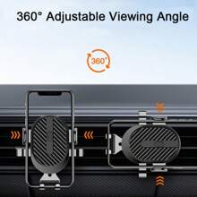 Suction Cup Car Phone Holder, Universal Car Phone Mount Adjustable Suction Cup Dashboard Phone Holder - Black - View 8