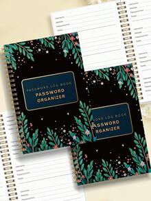 1 Stück einfaches Passwortbuch, minimalistischer 52-seitiger fortschrittlicher Adress- und Passwort-Manager mit schnellem Zugriff auf Websites, Benutzernamen und Passwort-Speicherung, perfekt für Zuhause, Büro, Internet, Computer-Logins, Schul- und Bürobedarf, Büroaccessoires, Halloween- und Weihnachtsgeschenke