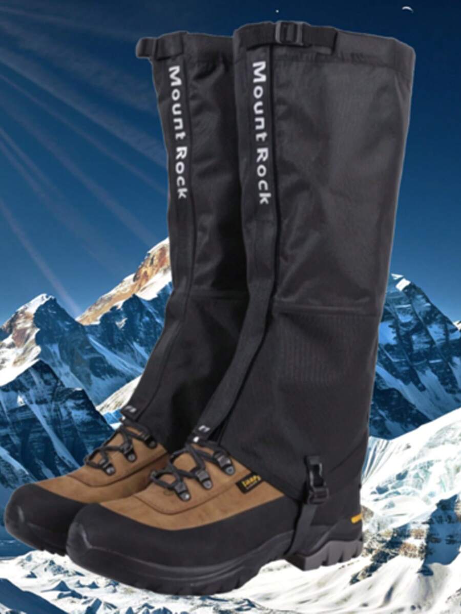 1 Pair Outdoor Waterproof Shoe Covers, Unisex, Suitable For All Seasons, For Snow, Hiking, Desert Scenarios