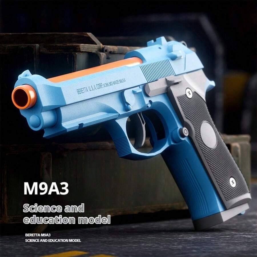 1 件 M1911 赛博朋克风格儿童玩具枪 - 精湛工艺 - 针线玩具、旅行玩具、课堂减压玩具、迷你玩具、沐浴玩具、圣诞文具、减压球、生日礼物、圣诞礼物、万圣节礼物、完美礼物、礼品