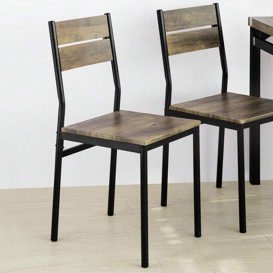 SoBuy Set Of 4 Dining Room Stools, Kitchen, Restaurant FST72-Nx4 - 棕色 - 查看 1