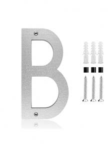 5/8 Inch 3D Floating House Numbers And Letters, ABS Modern House Number,Garden Door Mailbox Decor Numbers With Nail Kit, Modern Address House Numbers, Applicable To Apartments Houses Streets Outdoor Signs Home Decor Christmas Decoration - Textured Silver - View 35