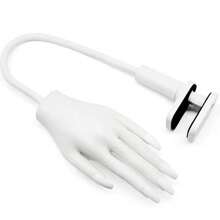 Acrylic Nail Practice Hand - Silicone Nail Practice Hand, Upgraded Version With Nail Plates That Never Fall Off, Fake Nails Manicure Practice Hand, Flexible Nail Model Hand, Includes 50 Nail Plates. Fingers Won't Break Easily - The Fingers Have A 3.2mm Aluminum Skeleton Inside Connecting The Entire Finger, Allowing The Fingers To Bend At Various Angles. - White - View 7