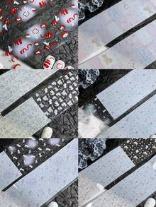 10 Peças Conjunto Variado de Adesivos de Transferência de Arte de Unhas, Incluindo Estilo Minimalista, Coreano, Coração, Poá, Floral, Pintado à Mão, Animais de Verão, Borboleta, Laço, Bolo, Maçã, Jornal, Água-Viva, Letra em Inglês, Renda, Designs de Flores em Estilo Chinês, Adequado para Decorar Livros, Papelaria, Desktops, Tablets, Vidro, Scrapbooking, Ótimo Presente para Família e Amigos