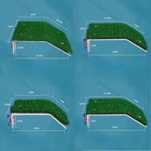 1 Piece Floating Turtle Basking Island With Artificial Grass Platform - Turtle/Fish Aquarium Decoration Reptile Accessories Mini Swim Ring Suitable For Brazilian Squirrel/Water Turtle/Land Turtle For Resting, Basking And Climbing, Reptile Habitat Decor