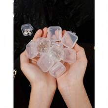 Mini Plastic Storage Box, Clear Jewelry Storage Box, Portable Earplug Pill Storage Case, Jewelry Beads Container With Lid, Multipurpose Organizer For Hardware Small Craft Gadgets