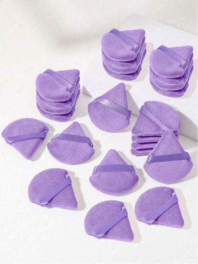 50pcs/Set Makeup Tools, Makeup Sponges, Dry & Wet Dual-Use Air Cushion Puff, Makeup Brushes, Velvet Triangle Powder Puff, Makeup Tools, Powder Puff, Makeup Remover Pads, Facial Cleansing Pads, Portable Travel Makeup Tools, Easy To Apply, Foundation Brush, Blush Brush, Eyeliner Brush, Powder Brush, Professional Makeup Tools, Dual-Head Facial Makeup Brushes, Suitable For Liquid Foundation, Foundation And Concealer, Skincare Storage, Suitable For All Skin Types, Beauty & Skincare Products,Giveaways,Travel,Cheap Stuff,Travel Essential