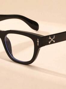 1 副男士眼镜 - 方形镜框，轻巧的装饰性眼镜，适合休闲和正式场合，设计独特，配饰收藏家必备，高品质镜片，设计师版 - 無色 - 查看 7