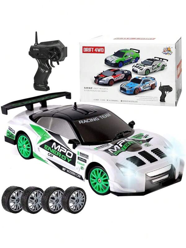 Carrinho de Controle Remoto Drift Super Carro de Corrida 4x4 4WD 2.4 GHz