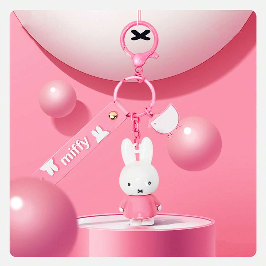 MIFFY Fantasy Keychain - Officially Licensed Accessory Featuring Classic Fairy Tale Designs. Made With Premium Soft Vinyl, Perfect For Keys Or Bags To Add Whimsy To Everyday Moments. - Pink - View 1
