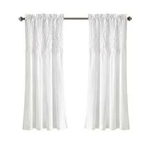 Lush Decor Bayview Window Curtain Panels White 54X63+2 Set Halloween-Fall Decor-Room Decor - 白色 - 查看 7