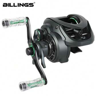 BILLINGS Baitcasting Reel,Magnetic Brake System Baitcasting Fishing Reel,High Speed Gear Ratio 7.2:1,6KG Of Ultra Smooth Drag Baitcaster Reels,With Metal Spool