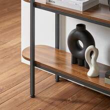 SoBuy FSB67-WS, 3 Tiers Console Table Hall Table Living Room Table Sofa Table Narrow Side Table End Table, W110 X D25 X H86cm - 白色 - 查看 9