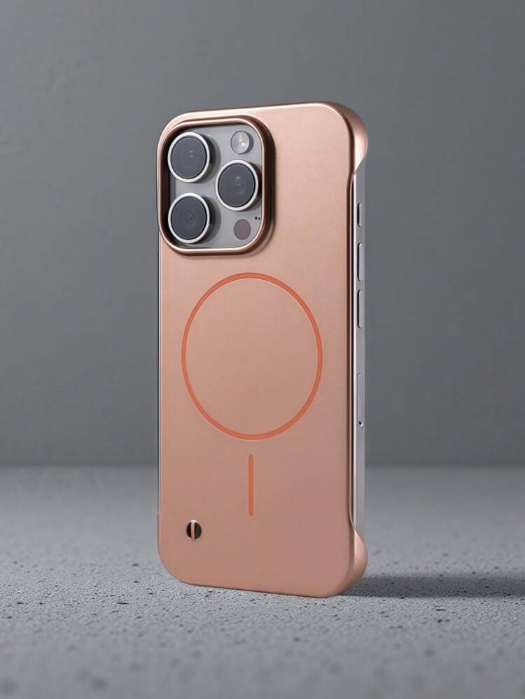 适用于 Air 17/16/15/14/13/12/11 Pro Max Plus 的新款奢华金属漆磁吸无线充电保护壳，超薄无边框散热保护套 - 淺藍色 - 查看 9