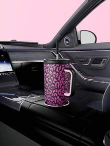 Meoky 40盎司带手柄吸管保温杯，真空隔热水瓶，带吸管盖，不锈钢旅行杯，100%防漏，保冷34小时或保热10小时 - 黑色 - 查看 7