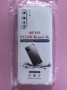 Transparent Four-Corner Anti-Fall Protective Case, Applicable For OPPO/OnePlus Series Smartphones, Transparent Four-Corner Anti-Fall Phone Case, Phone Case, Phone Protective Cover, Phone Shell, Phone Cover, Anti-Drop Phone Case, Transparent Phone Case, Minimalist Phone Case, Solid Color Phone Case, Transparent Phone Case, TPU Anti-Fall Phone Case (Military-Grade Anti-Drop)