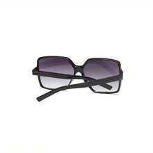 Women's Fashion  - Modern Gradient Oversized Frames With Lightweight Plastic Hinges,  Black Shades For Casual & Travel (Versatile Everyday Accessory) - 黑框紫色 - 查看 5