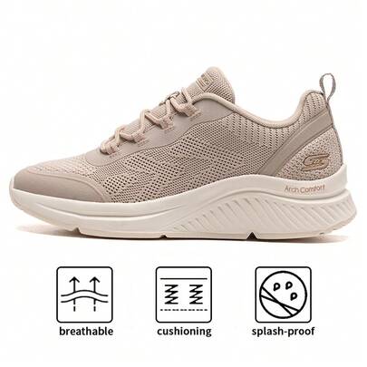 Skechers BOB'S SPORT系列女士休闲运动鞋，缓震日常旅行鞋117561-NAT