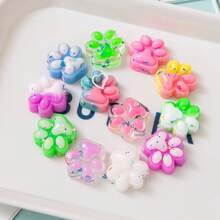 1/3/5/8/20 piezas Juguetes apretables de pata de gato de colores aleatorios, juguetes blandos y realistas de arcoíris Squishy hechos a mano, regalos de alivio de estrés suaves y lindos, relleno para bolsas de regalo, spinner de dedos - Multicolor - Ver 2