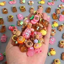 10/20/30 PCS Capybara,Resin Animals,Mini Capybara, Luminous Mini Capybara Resin Figurines,Perfect For Decorating Your Desk, Table Top, Mini Garden, Or As A Gift For Friends.