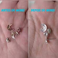 Kit Limpa Prata 925 Monzi + limpa folheado + flanela p/ joia