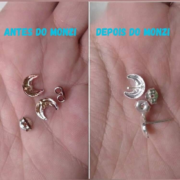 Monzi 925 Silver Cleaning Kit + Plated Cleaner + Jewelry Cloth - 銀器清潔套裝,絨布和鍍層清潔劑 - 查看 5