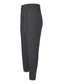 Jisfaneya Solid Color Pocket Zipper Elastic Slim Fit Straight Leg Pants, Elegant For Commuting, Office, Daily Wear, Spring/Summer - Dark Grey - View 6