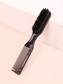 1pc Unisex Hair Styling Comb/Brush For Men's Oil Head & Beard, Suitable For Daily Use ,Hair Styling Tools Hair Accessories Beauty Home Bedroom Decor - Black - View 1