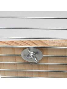 1pc Tiger Stripe Mirror Peony Flower Phoenix Black Stand Toy Platform, Suitable For Bird Cage Perch Parrot Supplies - Multicolor - View 3