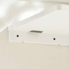 SoBuy Wall Table Foldable Wood Natural - 白色 - 查看 7