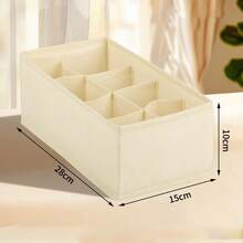 Four Piece Drawer Organizer Divider Foldable Closet Storage Organizer Basket And Fabric Organizer Box, Used For Storing Clothes, Underwear, Bras, Ties, Accessories, Socks