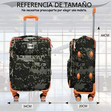 Maleta Cabina Equipaje De Mano 10kg Con Candado 18 Pulgada - Azul - Ver 2
