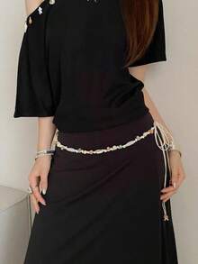 1 chiếc thắt lưng váy đính hạt kiểu Bohemian - Phụ kiện cổ điển đa năng, phù hợp cho các buổi đi chơi thường ngày, đi học, đám cưới và tiệc tùng, trang trí ngày Valentine, quà tặng cho bạn bè nữ. - A - Xem 11