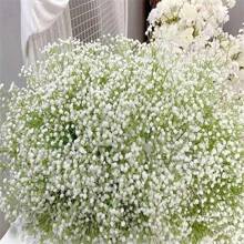 Sky Blue/White Real Touch 4/18pcs/30pcs Artificial Gypsophila Flowers - Suitable For Wedding Bride Engagement Home Scene Flower Arrangement, Mother'S Day Decoration, Home Decor